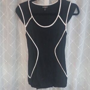 Express Black and White Tank Top